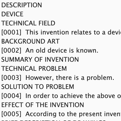 明細書チェックツール（英語）